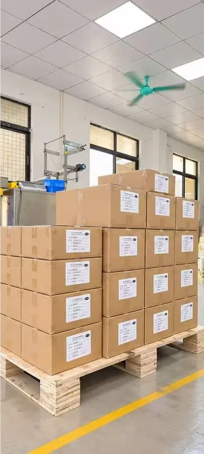 Finished goods staged in the dispatch area